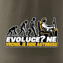 Evoluce vrchol je řidič autobusu