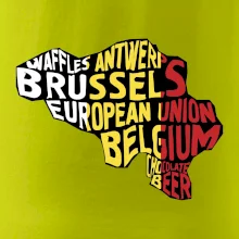 Mapy - názvy měst - Belgie