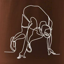 Běžec na startu jedním tahem