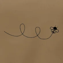 Dráha letu včely - smyčka