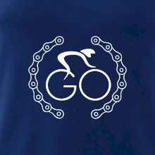 Logo cyklisty a řetěz