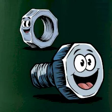 Parové triko - Šroub a matka