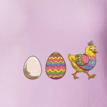 Evoluce vajíčka - velikonoce - slepice