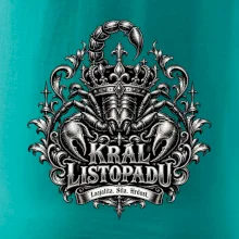 Král listopadu královský štír a koruna