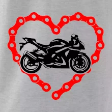 Moto srdce řetěz - silniční