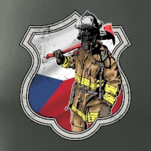 Hasič erb - Česká vlajka
