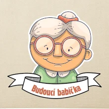 Budoucí babička kreslená