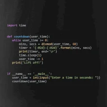 Python Odpočet času Python Odpočet času