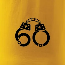 Narozeninové tričko pro policajta - pouta 60