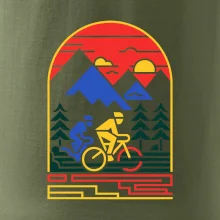 Cyklista na horách - logo