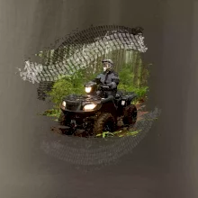 ATV čtyřkolka v lese