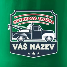 Odtahová služba - erb - červený nápis
