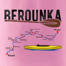 Mapa řeky Berounky