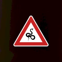 Dopravní značka - Pozor had