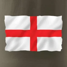 Anglická vlajka vlající