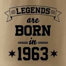 Legends are born in 1963
