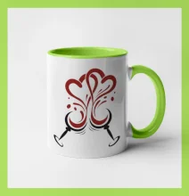 Víno je láska kulaté skleničky