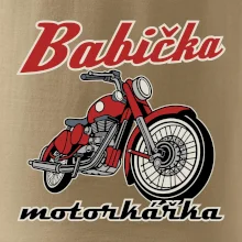 Babička motorkářka
