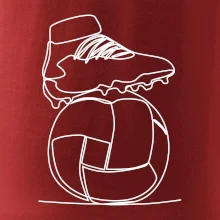 Fotbalový míč kopačka jedním tahem