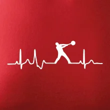 EKG hod kladivem muž