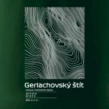Gerlachovský štít - vrstevnice v obdélníku