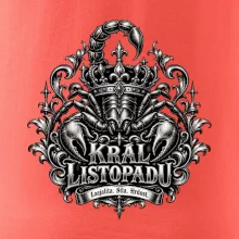Král listopadu královský štír a koruna