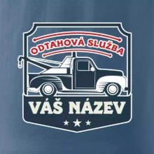 Odtahová služba - erb - červený nápis