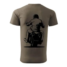 Motorkář na zádech - chopper