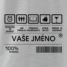 Vaše jméno - čárový kód