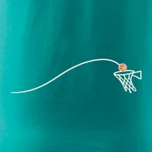 Minimalistická trajektorie míče do koše