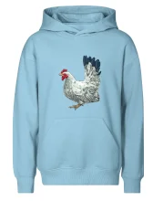 Slepice kreslená bílá