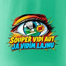 Badminton soupeř vidí aut já lajnu