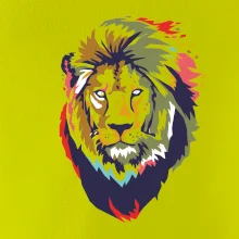 Hlava lva kreslená jednoduchá