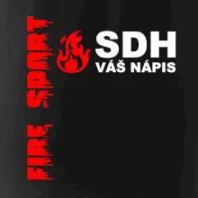 SDH nápis (oheň, firesport, název sboru - vlastní nápis)