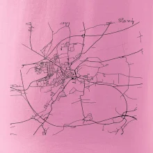 Černobílá mapa Cerhovice 267 61