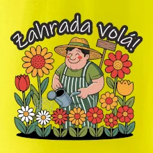Zahrada volá - zahradník a slunečnice