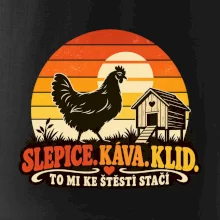 Slepice káva klid a pohoda
