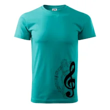 Houslový klíč a noty