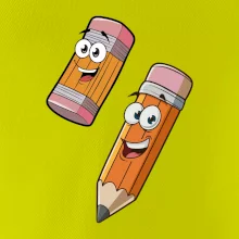 Parové triko - Tužka a guma