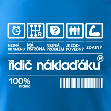 Čárový kód řidič náklaďáku