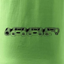 Cyklistický řetěz nákres