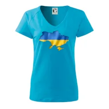 Ukrajina vlajka mapa