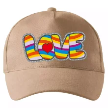 Love nápis duhový