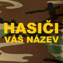 Hasiči - žlutý nápis - váš název sboru