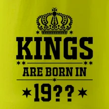Kings are born in vlastní ročník