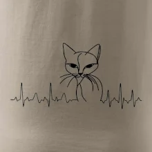 EKG křivka kočka