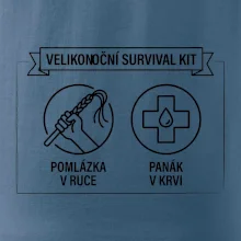 Velikonoční survival kit Pomlázka v ruce, panák v krvi