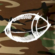 Americký fotbal míč skica