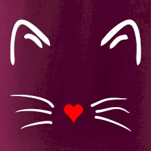 Kočka - srdce místo nosu