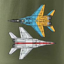 Mig 29 Fulcrum ze spoda a ze zhora